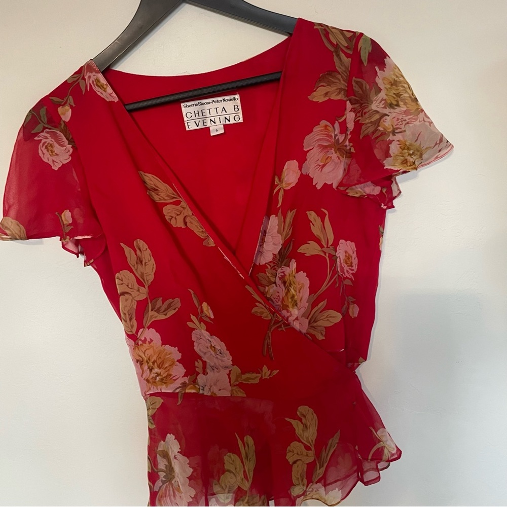 VINTAGE Wrap Blouse